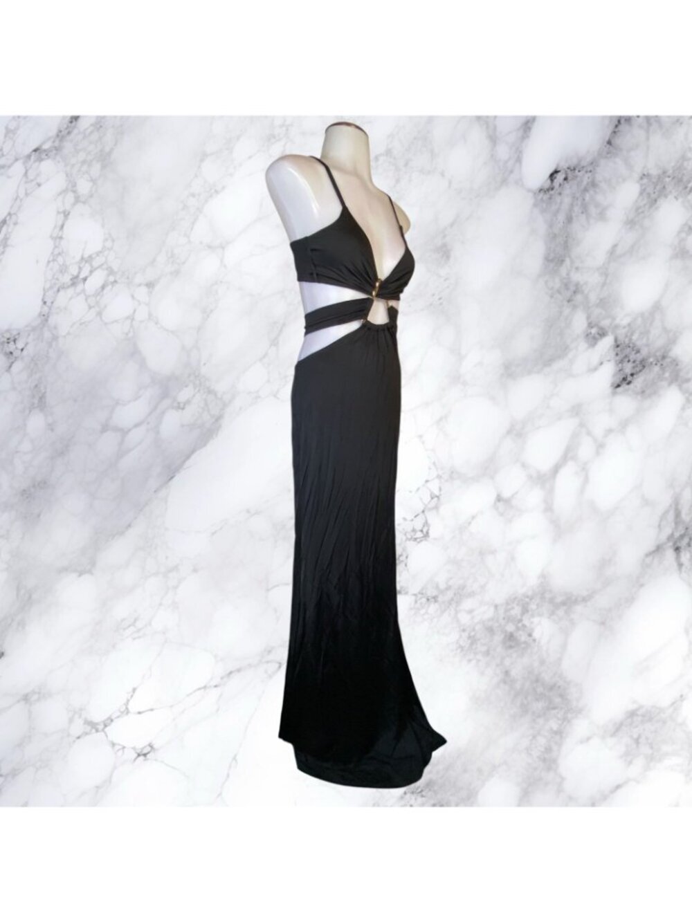 Michael Costello x REVOLVE Milan Gown in Black - Picture 5 of 10
